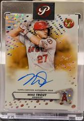 Mike Trout [Gold] #PA-MT Baseball Cards 2023 Topps Pristine Autographs Prices