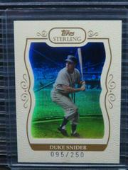 Duke Snider #45 Baseball Cards 2008 Topps Sterling Prices