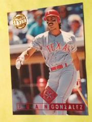 Juan Gonzalez #109 Baseball Cards 1995 Ultra Gold Medallion Prices