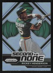 Rickey Henderson [Silver] #SN7 Baseball Cards 2023 Panini Prizm Second to None Prices