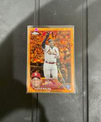Yadier Molina [Orange] #4 Baseball Cards 2023 Topps Chrome Sapphire Prices