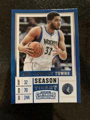 Karl Anthony Towns [Building Blocks] #27 Basketball Cards 2017 Panini Contenders Draft Picks Prices
