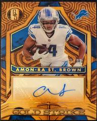 Amon Ra St. Brown #GS-AST Football Cards 2022 Panini Gold Standard Strike Autographs Prices