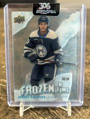 Johnny Gaudreau [Blue Frost] #FT-JG Hockey Cards 2022 Upper Deck Trilogy Frozen in Time Prices
