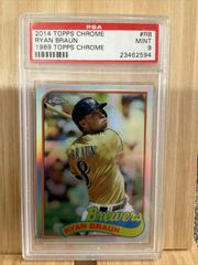 Ryan Braun #RB Baseball Cards 2014 Topps Chrome 1989 Prices