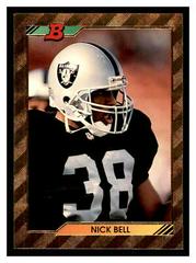 Nick Bell [Foil] #393 Football Cards 1992 Bowman Prices