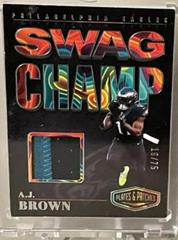 A. J. Brown #SC-AJB Football Cards 2023 Panini Plates and Patches Swag Champ Prices