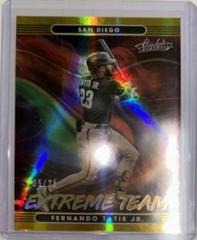Fernando Tatis Jr. [Spectrum Gold] #ET-3 Baseball Cards 2022 Panini Absolute Extreme Team Prices
