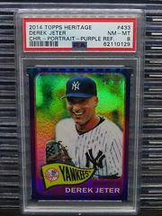 Derek Jeter [Portrait Purple Refractor] Baseball Cards 2014 Topps Heritage Chrome Prices