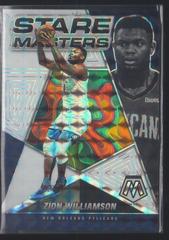 Zion Williamson [White] Basketball Cards 2021 Panini Mosaic Stare Masters Prices