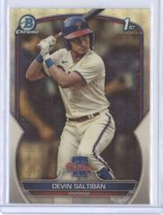 Devin Saltiban [Superfractor] #BDC-2 Baseball Cards 2023 Bowman Draft Chrome Prices