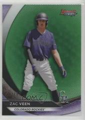 Zac Veen [Green Refractor] #TP-12 Baseball Cards 2020 Bowman's Best Top Prospects Prices