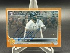 Oneil Cruz [Orange] #CAA-OC Baseball Cards 2022 Topps Clearly Authentic Autographs Prices