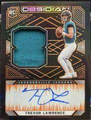 Trevor Lawrence [Jersey Autograph Orange] #201 Football Cards 2021 Panini Obsidian Prices