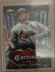 Yadier Molina [Red] Baseball Cards 2022 Topps Chrome Logofractor Club Plaques Prices
