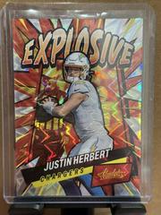 Justin Herbert #E6 Football Cards 2022 Panini Absolute Explosive Prices