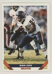 Ron Cox Football Cards 1993 Topps Prices