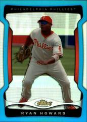 Ryan Howard [Green Refractor] #6 Baseball Cards 2009 Finest Prices