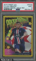Kylian Mbappe [Gold Refractor] #PF-KM Soccer Cards 2019 Finest UEFA Champions League Prized Footballers Prices
