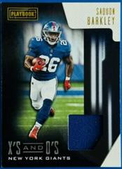 Saquon Barkley [Jersey] #4 Football Cards 2018 Panini Playbook X's and O's Prices