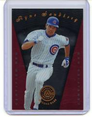 Ryne Sandberg [Certified Red] #4 Baseball Cards 1997 Pinnacle Certified Prices