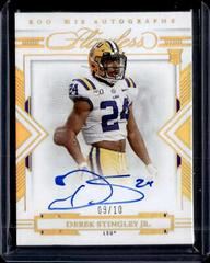 Derek Stingley Jr. [Autograph Gold] Football Cards 2022 Panini Flawless Collegiate Prices