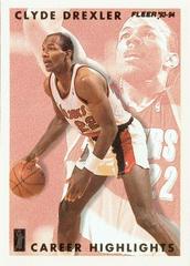 Clyde Drexler #13 Basketball Cards 1993 Fleer Clyde Drexler Prices