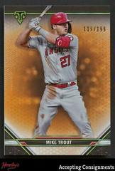 Mike Trout [Amber] Baseball Cards 2021 Topps Triple Threads Prices