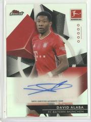 David Alaba #BCA-DA Soccer Cards 2020 Topps Finest Bundesliga Autographs Prices