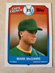 Mark McGwire #22 Baseball Cards 1989 Cap'N Crunch Prices