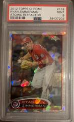 Ryan Zimmerman [Atomic Refractor] #118 Baseball Cards 2012 Topps Chrome Prices
