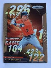 Alex Bregman [Silver] #NG-4 Baseball Cards 2020 Panini Prizm Numbers Game Prices