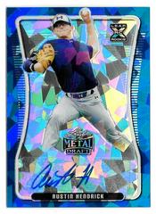 Austin Hendrick [Blue Crystal] #BA-AH1 Baseball Cards 2020 Leaf Metal Draft Autographs Prices