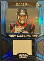 Tank Dell [Blue] #NGJM-21 Football Cards 2023 Panini Certified New Generation Jerseys Mirror Prices