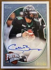 Colt Brennan [Autograph Blue] #124 Football Cards 2008 Upper Deck Heroes Prices
