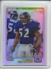 Ray Lewis [Refractor] #130 Football Cards 2001 Topps Chrome Prices