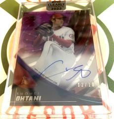 Shohei Ohtani [Purple] Baseball Cards 2022 Topps Clearly Authentic Tek Autographs Prices