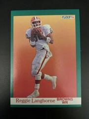 Reggie Langhorne #37 Football Cards 1991 Fleer Prices