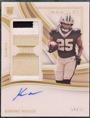 Kendre Miller #16 Football Cards 2023 Panini Immaculate Signature Patch Rookie Prices