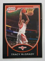 Tracy Mcgrady [Black Refractor] Basketball Cards 2007 Bowman Chrome Prices