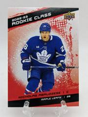 Nick Abruzzese [Red] #RC-22 Hockey Cards 2022 Upper Deck Rookie Class Prices
