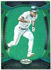 Rickey Henderson [Green] #40 Baseball Cards 2021 Panini Chronicles Certified Prices