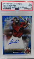 Jazz Chisholm [Blue Mojo] Baseball Cards 2017 Bowman Chrome Prospects Autographs Prices
