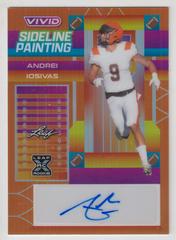 Andrei Iosivas [Prismatic Orange] #SP-AI1 Football Cards 2023 Leaf Vivid Autographs Sideline Painting Prices