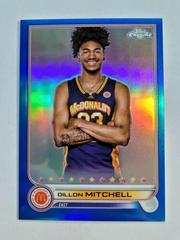 Dillon Mitchell [Blue] #53 Basketball Cards 2022 Topps Chrome McDonald's All-American Prices