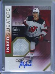 Jack Hughes #IS-JH Hockey Cards 2021 SP Game Used Inked Sweaters Autograph Prices