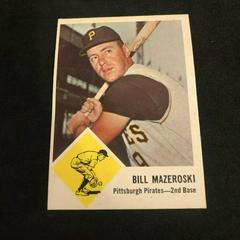 Bill Mazeroski #59 Baseball Cards 1963 Fleer Prices