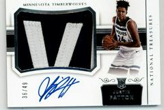 Justin Patton [Patch Autograph] #116 Basketball Cards 2017 Panini National Treasures Prices