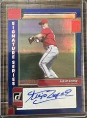 Alejo Lopez [Blue] #SS-AL Baseball Cards 2022 Panini Donruss Signature Series Prices