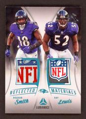 Roquan Smith, Ray Lewis [Prime Platinum] #RM-7 Football Cards 2023 Panini Luminance Reflected Materials Prices